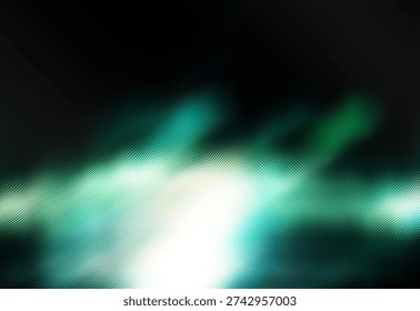 This abstract image features a blurred composition of warm and cool colors, primarily red, orange, yellow, and green, creating a soft, atmospheric, and visually compelling artwork.