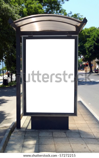 This is for advertisers to place ad copy samples\
on a bus shelter