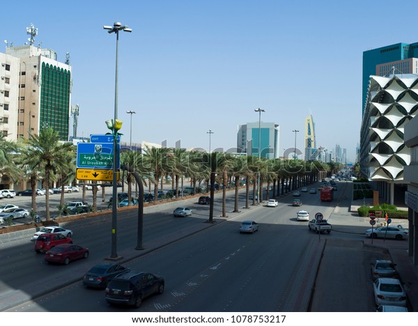 This April Only Around One Million Foreign
Workers Have Left Saudi Arabia For Good, Which Explains This Light
Traffic on King Fahad Road Early in The Morning In Riyadh, Saudi
Arabia, 26-04-2018