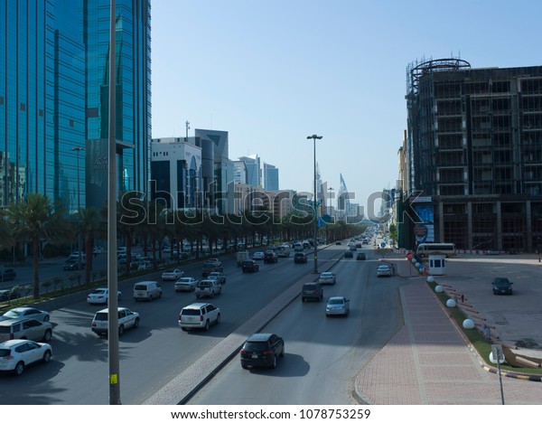 This April Only Around One Million Foreign\
Workers Have Left Saudi Arabia For Good, Which Explains This Light\
Traffic on King Fahad Road Early in The Morning In Riyadh, Saudi\
Arabia, 26-04-2018