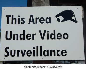 This Area Is Under Surveillance Sign