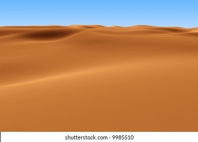 This is artificial rendered dessert landscape. - Shutterstock ID 9985510