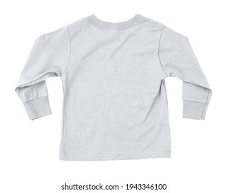 This Back View Amazing Toddler Longsleeve T Shirt Mokup In Bright White Color, Was Made In Such A Way, That You Can Easily Add Your Artwork To Your Products.