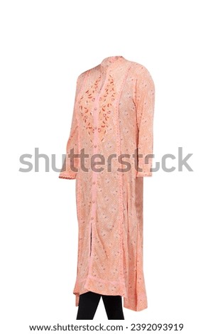 this is a beautiful ghost mannequin in the isolated white background.