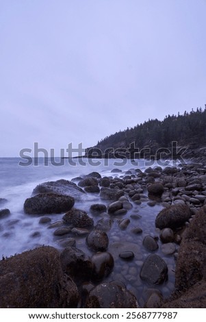 Similar – Image, Stock Photo rocky beach section with hotel facilities panorama on the coast of Benalmádena, in Andalusia, Spain