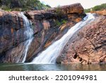 This is the beautiful Serpentine Waterfall at Serpentine National Park in Western Australia near Byford  Perth. This was taken on September 9th 2022. This was during the first week of Spring. 