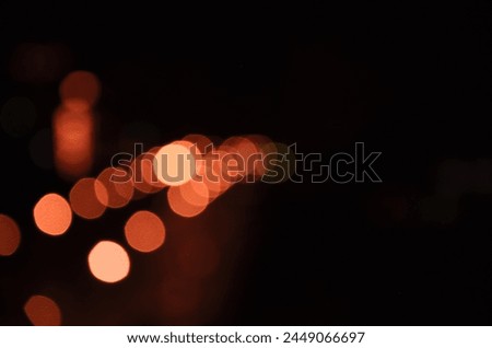 This is a beautiful spot formed by the use of a Nikon camera to capture street lights at night and blur them.