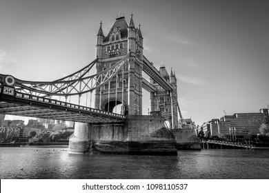 This Is A Black And White Photo Of Tower Bridge One Of Londons Iconic Land Marks