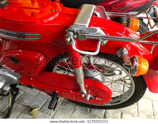 This Body Honda C70 On Repair Stock Photo (Edit Now) 1270331551