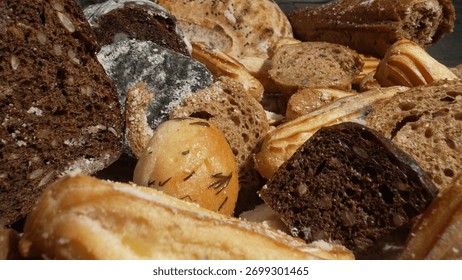This bread has been discarded after becoming stale