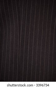 This Is A Close Up Of A Pinstripe Suit.