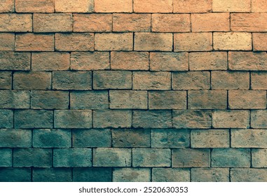 This is a close-up view of a textured red brick wall, perfect for design projects, backgrounds, or architectural themes, showcasing warmth and durability. - Powered by Shutterstock