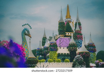 This collection features professionally captured images of Dubai Miracle Garden, highlighting its breathtaking floral arrangements, architectural designs, and lively atmosphere ideal for travel, tourism, and editorial use. 25TH DECEMBER 2025