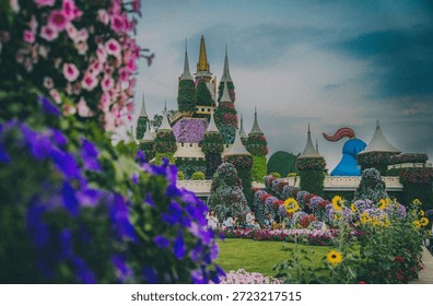 This collection features professionally captured images of Dubai Miracle Garden, highlighting its breathtaking floral arrangements, architectural designs, and lively atmosphere ideal for travel, tourism, and editorial use. 25TH DECEMBER 2025