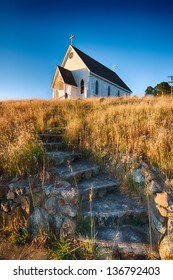 With This Country Steps And Came To Old Saint Hilarys Church.