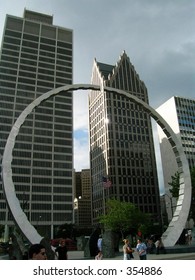 This Is In Detroit, Mi.  At Hart Plaza.