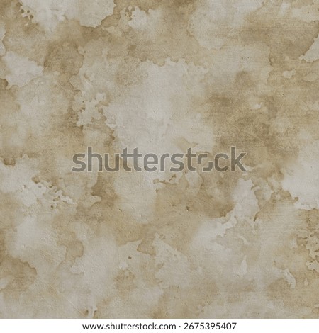 This digital background design features a beautiful textured vintage grunge aesthetic. The composition showcases a watercolor effect, blending beige and brown tones for a classic, distressed look.