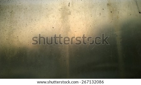 This is a dirty glass and shadow forest