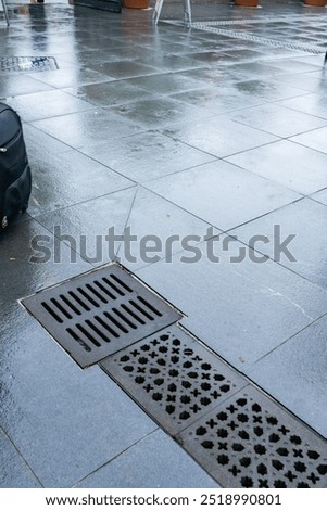 This is a storm drain grate, also called a gully grate