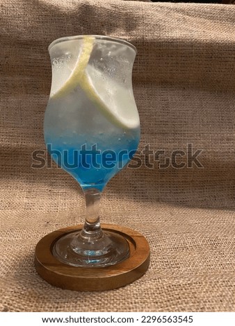 This drink is called blue ocean