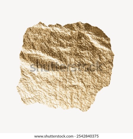 This elegant gold foil texture features a rich, metallic sheen. Perfect for backgrounds, this gold foil adds a luxurious touch to any design, enhancing visual appeal with its unique gold foil quality.