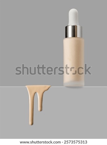 This elegant liquid BB foundation in a sleek bottle exemplifies modern beauty and the latest cosmetic trends