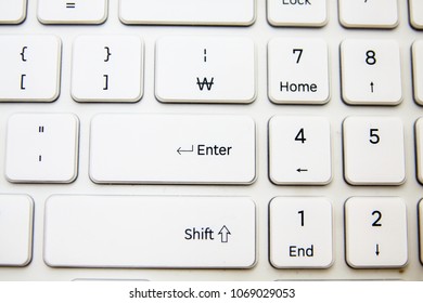 This is enterkey on the computer keyboard.