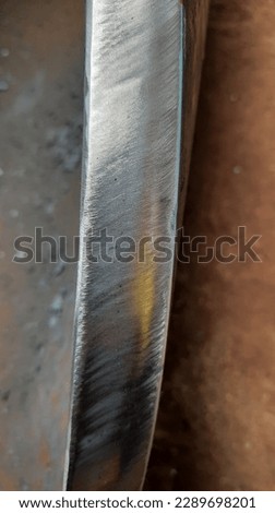 this is an example of an end pipe after beveling and smooth grinding