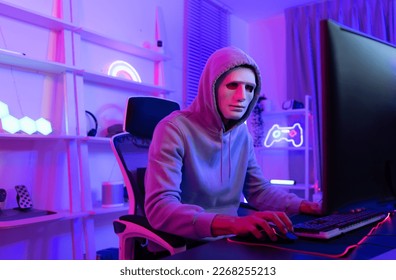 This is the face of a hacker who is knowledgeable with operating systems and other programs. He will exploit flaws and breach the computer system to cause damage.