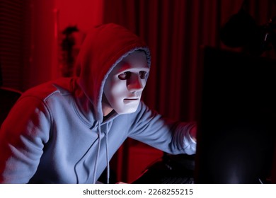This is the face of a hacker who is knowledgeable with operating systems and other programs. He will exploit flaws and breach the computer system to cause damage.