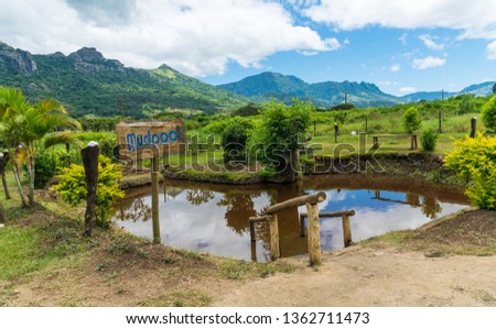 This is the first pool which you would get into to clean up when you have a mud bath