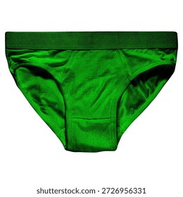 This Front View Classy Men Briefs Mockup In Jungle Green Color Is The Best To Showcase Your Designs Like A Graphic Design Pro Just By Adding Your Own Design.