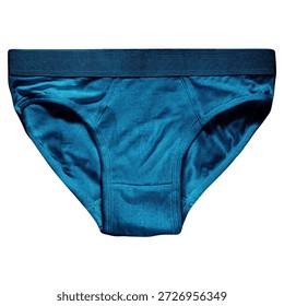 This Front View Classy Men Briefs Mockup In Blue Shadow Color Is The Best To Showcase Your Designs Like A Graphic Design Pro Just By Adding Your Own Design.