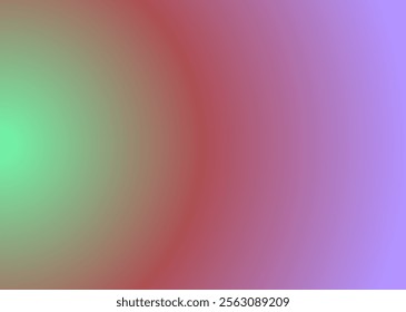 This gradient background merges soft green, warm red, and lavender hues, creating a vibrant and harmonious mix of natural and playful tones.
