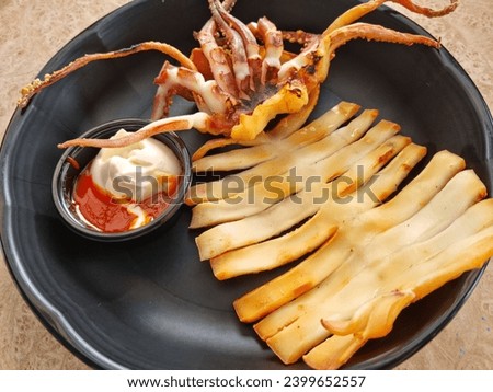 This is grilled semi-dried squid.