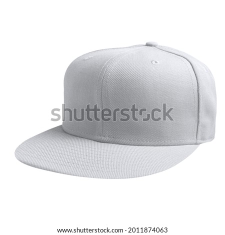 This Half Side View Luxurious Cap Mockup In Lucent White Color, is made to shorten your editing process.
