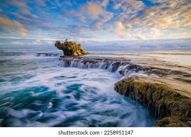 This iconic rock formation commonly known as 'Dragon's Head' sits along the Rye back beach not far from the Melbourne CBD. - Powered by Shutterstock