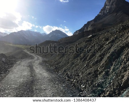 this image capture on the way to Mudh village , spiti valley