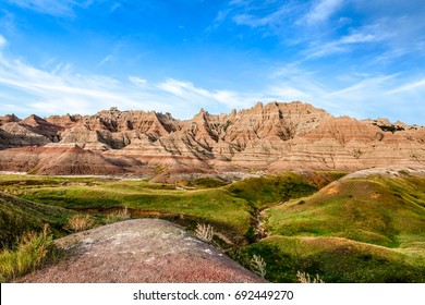 This image captured the spectacular formations of the Badlands National Park in South Dakota.