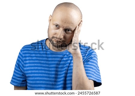 This image captures a man in the throes of a painful episode, indicative of conditions like fibromyalgia that are often invisible yet profoundly debilitating. 