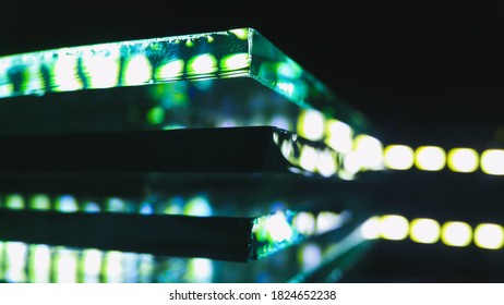 this image is a cool background by light reflection on glass