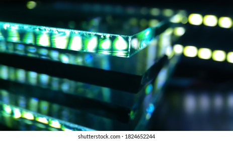 this image is a cool background by light reflection on glass