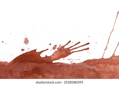 This image features an abstract splash of red ink against a white backdrop, showcasing a unique artistic design that enhances any creative project.