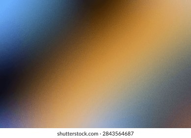 This image features a blurred gradient background, transitioning from cool blue shades to warm amber tones, creating a soft and