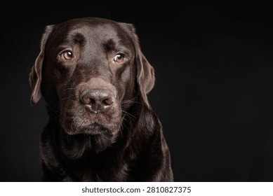 This image features a dog making a humorous face against a dark backdrop, perfect for pet lovers or comedic content.