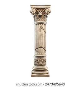 This image features an ornate, classical column or pillar, which appears to be of the Corinthian order. 