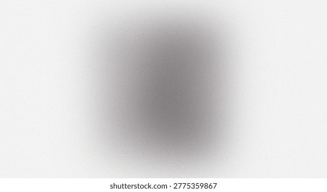 This image features a square-shaped abstract composition characterized by a central blur. The monochromatic tones range from light to dark, creating a gradient effect. The blurred center contrasts sharply with the clearer edges, resulting in a visually intriguing pattern. The overall aesthetic is minimalistic and modern, evoking a sense of calm and simplicity.
