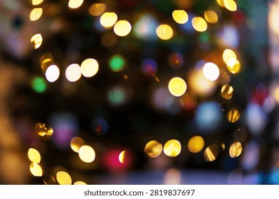 This image features a vibrant abstract bokeh background with colorful outoffocus lights
