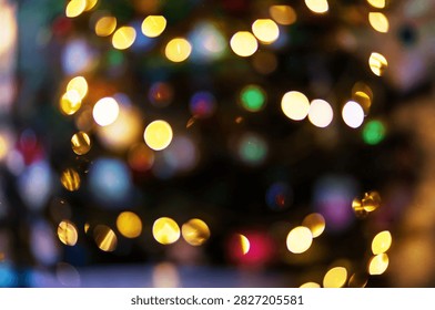 This image features a vibrant abstract bokeh background with colorful outoffocus lights
