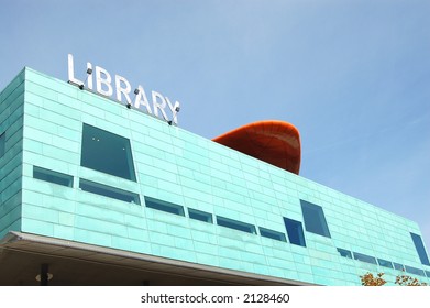 This is an image of a modern library